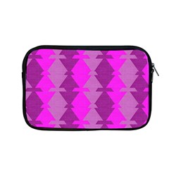 Fabric Textile Design Purple Pink Apple Macbook Pro 13  Zipper Case