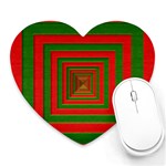 Fabric Texture 3d Geometric Vortex Heart Mousepads Front