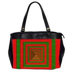 Fabric Texture 3d Geometric Vortex Office Handbags (2 Sides)  by Nexatart