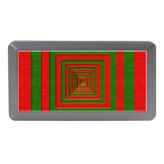 Fabric Texture 3d Geometric Vortex Memory Card Reader (mini) by Nexatart