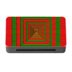 Fabric Texture 3d Geometric Vortex Memory Card Reader with CF Front