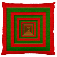 Fabric Texture 3d Geometric Vortex Large Flano Cushion Case (one Side) by Nexatart