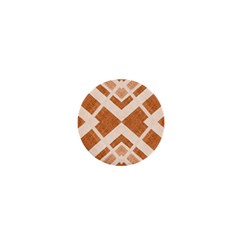 Fabric Textile Tan Beige Geometric 1  Mini Buttons