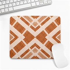 Fabric Textile Tan Beige Geometric Large Mousepads by Nexatart