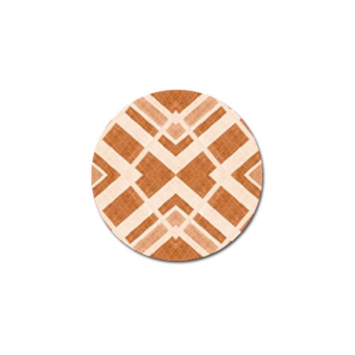 Fabric Textile Tan Beige Geometric Golf Ball Marker (4 pack)