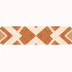 Fabric Textile Tan Beige Geometric Large Bar Mats by Nexatart