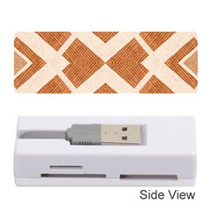 Fabric Textile Tan Beige Geometric Memory Card Reader (stick)  by Nexatart