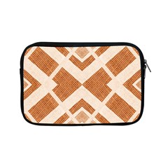 Fabric Textile Tan Beige Geometric Apple Ipad Mini Zipper Cases by Nexatart