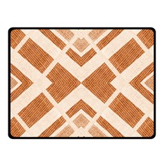 Fabric Textile Tan Beige Geometric Double Sided Fleece Blanket (small)  by Nexatart