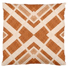 Fabric Textile Tan Beige Geometric Standard Flano Cushion Case (two Sides) by Nexatart