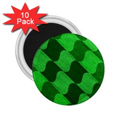 Fabric Textile Texture Surface 2 25  Magnets (10 Pack) 