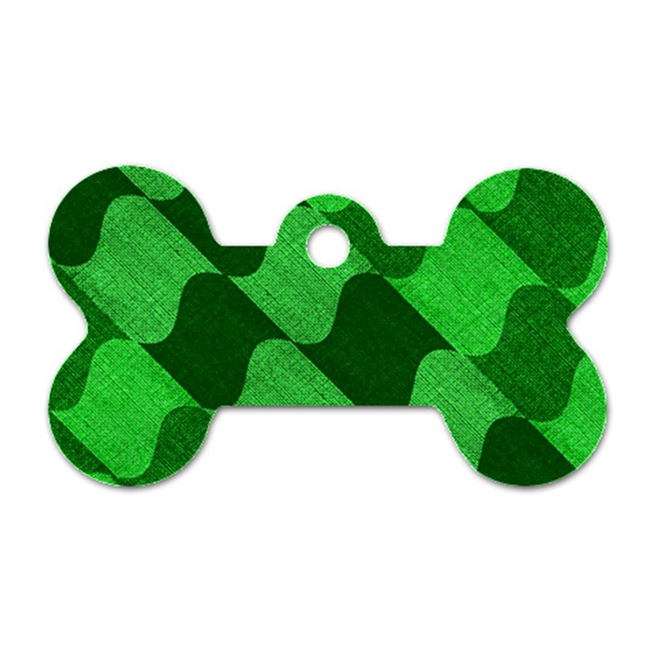 Fabric Textile Texture Surface Dog Tag Bone (One Side)