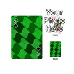 Fabric Textile Texture Surface Playing Cards 54 (Mini)  Front - SpadeJ