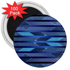 Fabric Texture Alternate Direction 3  Magnets (100 Pack)