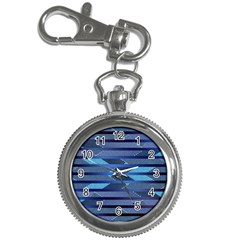 Fabric Texture Alternate Direction Key Chain Watches