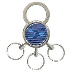 Fabric Texture Alternate Direction 3-ring Key Chains by Nexatart