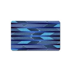 Fabric Texture Alternate Direction Magnet (name Card) by Nexatart