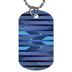 Fabric Texture Alternate Direction Dog Tag (one Side) by Nexatart