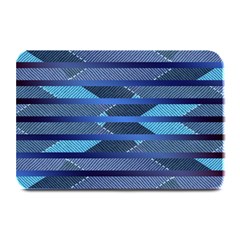 Fabric Texture Alternate Direction Plate Mats by Nexatart