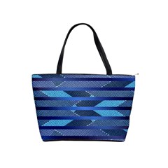 Fabric Texture Alternate Direction Shoulder Handbags by Nexatart