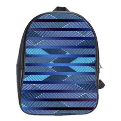 Fabric Texture Alternate Direction School Bags(large)  by Nexatart