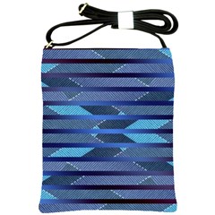 Fabric Texture Alternate Direction Shoulder Sling Bags by Nexatart