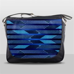 Fabric Texture Alternate Direction Messenger Bags by Nexatart