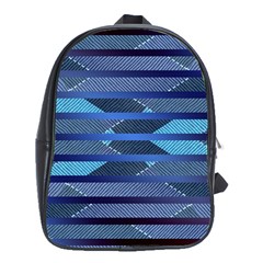 Fabric Texture Alternate Direction School Bags (xl)  by Nexatart