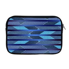 Fabric Texture Alternate Direction Apple Macbook Pro 17  Zipper Case