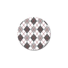 Fabric Texture Argyle Design Grey Golf Ball Marker by Nexatart