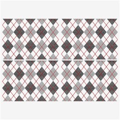 Fabric Texture Argyle Design Grey Belt Buckles