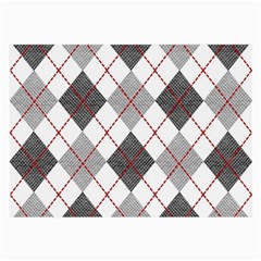 Fabric Texture Argyle Design Grey Large Glasses Cloth by Nexatart