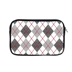 Fabric Texture Argyle Design Grey Apple Macbook Pro 13  Zipper Case