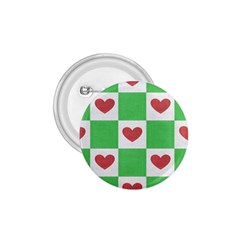 Fabric Texture Hearts Checkerboard 1 75  Buttons