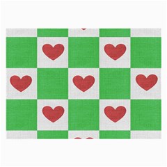 Fabric Texture Hearts Checkerboard Large Glasses Cloth by Nexatart