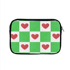 Fabric Texture Hearts Checkerboard Apple Macbook Pro 15  Zipper Case