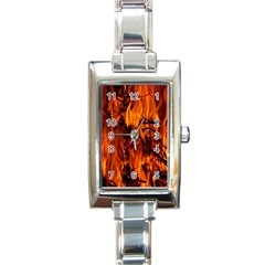 Fire Easter Easter Fire Flame Rectangle Italian Charm Watch by Nexatart