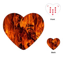 Fire Easter Easter Fire Flame Playing Cards (heart)  by Nexatart