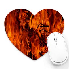 Fire Easter Easter Fire Flame Heart Mousepads by Nexatart