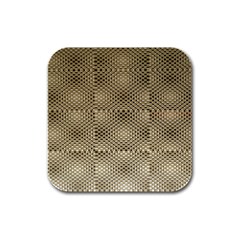 Fashion Style Glass Pattern Rubber Square Coaster (4 Pack)  by Nexatart