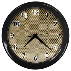 Fashion Style Glass Pattern Wall Clocks (black) by Nexatart