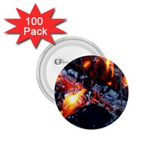 Fire Embers Flame Heat Flames Hot 1 75  Buttons (100 Pack)  by Nexatart