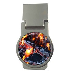 Fire Embers Flame Heat Flames Hot Money Clips (round)  by Nexatart