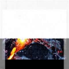 Fire Embers Flame Heat Flames Hot Rectangular Jigsaw Puzzl