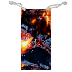 Fire Embers Flame Heat Flames Hot Jewelry Bag by Nexatart