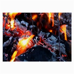 Fire Embers Flame Heat Flames Hot Large Glasses Cloth (2-side) by Nexatart