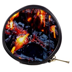 Fire Embers Flame Heat Flames Hot Mini Makeup Bags by Nexatart