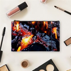 Fire Embers Flame Heat Flames Hot Cosmetic Bag (medium)  by Nexatart