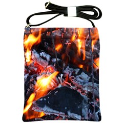 Fire Embers Flame Heat Flames Hot Shoulder Sling Bags by Nexatart