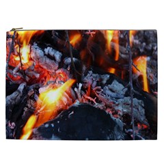 Fire Embers Flame Heat Flames Hot Cosmetic Bag (xxl)  by Nexatart